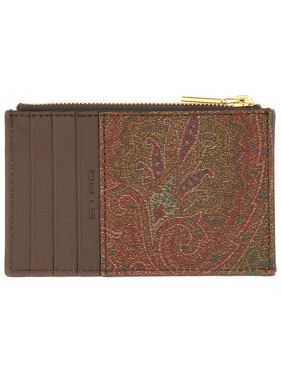 Etro Men Card Holder "Arnica" With Pegasus DestGlow
