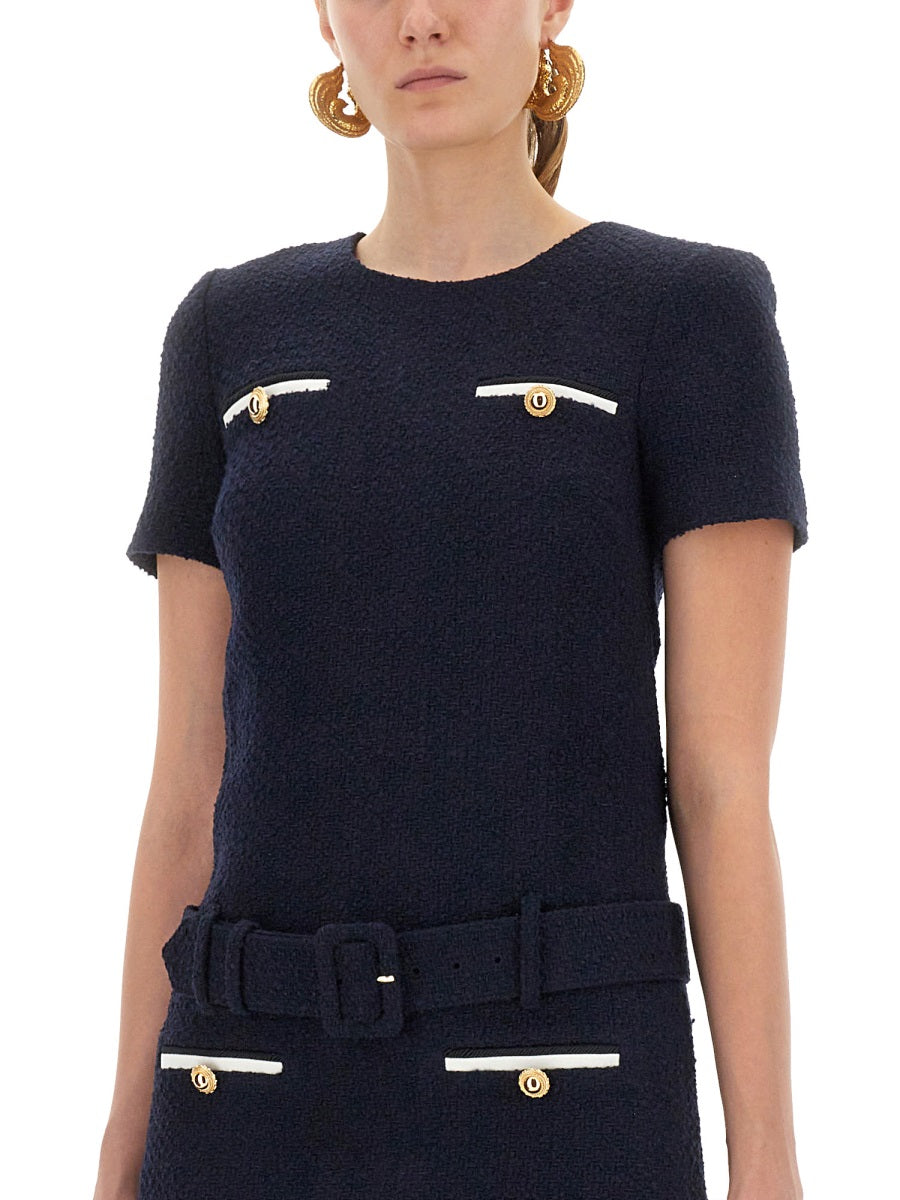 Self-Portrait Women Mini Boucle Dress by Luosophy