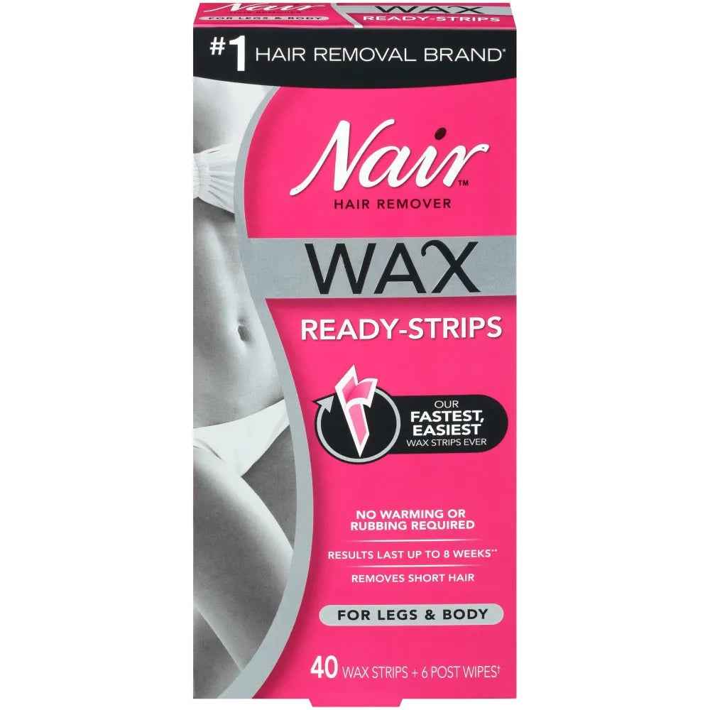 Nair Wax Ready Strips Hair Remover For Legs & Body