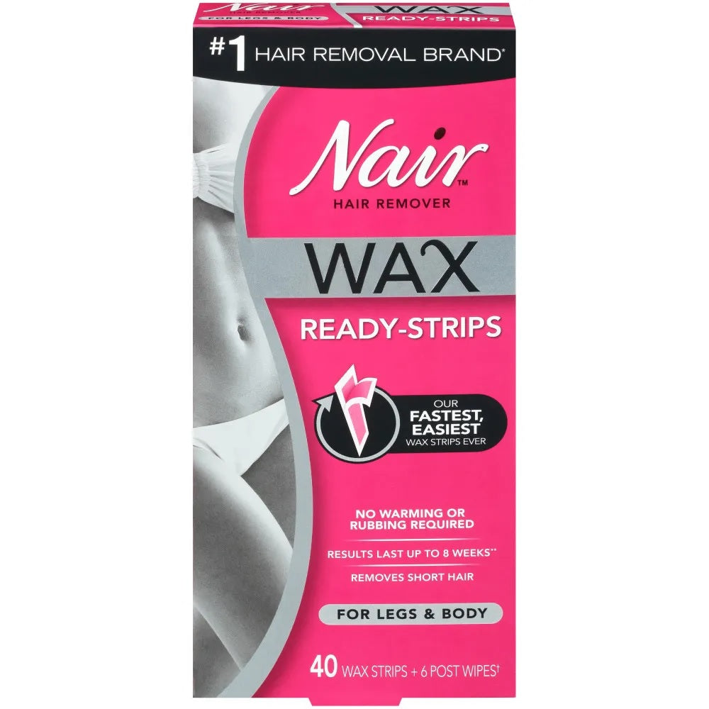 Nair Wax Ready Strips Hair Remover For Legs & Body by Pasteur Pharmacy