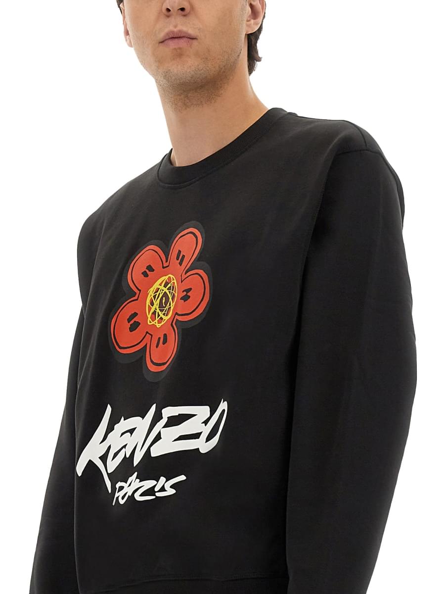 Kenzo Men Cotton Sweatshirt "Kenzo X Futura 2000" DestGlow
