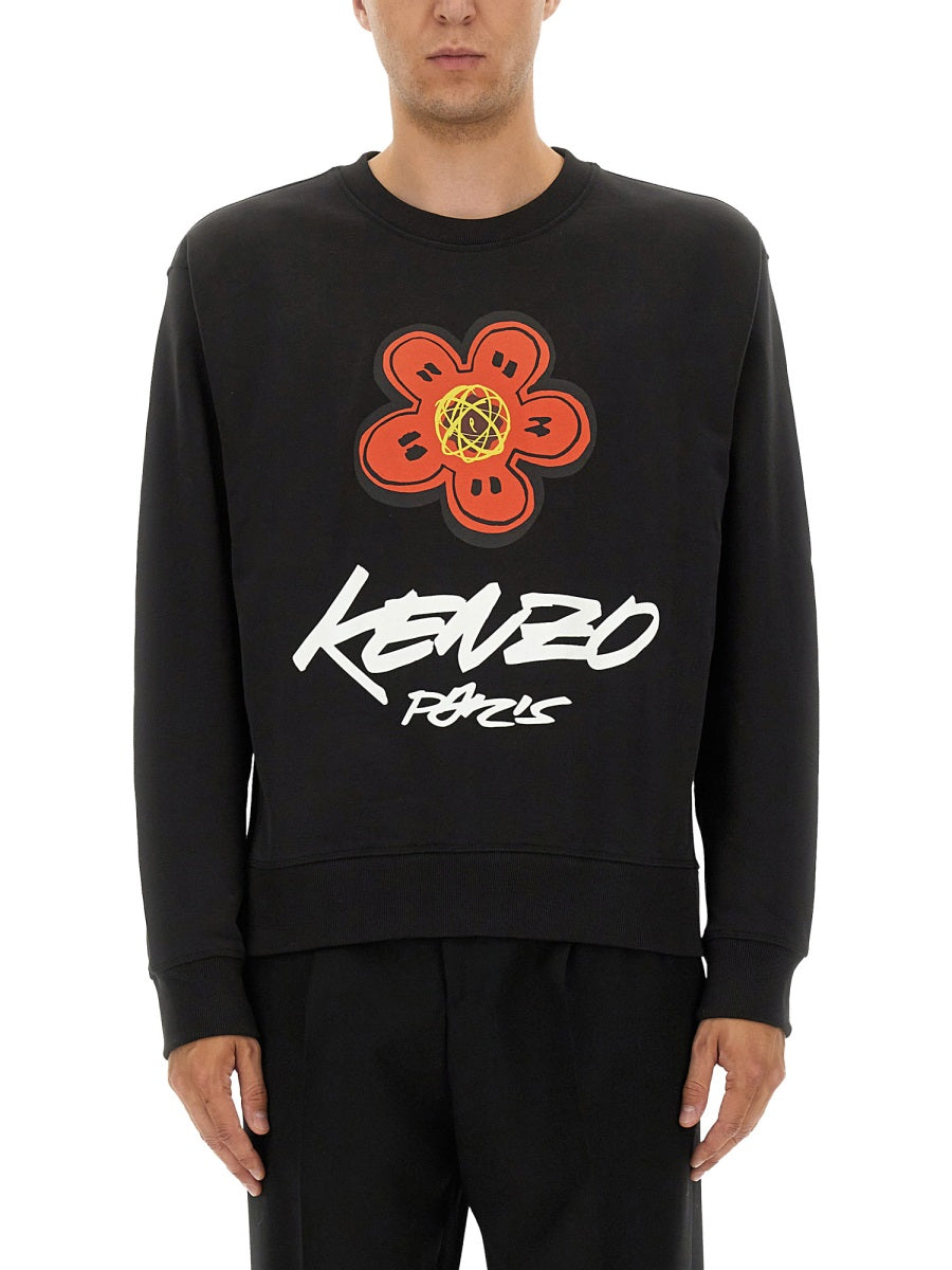 Kenzo Men Cotton Sweatshirt "Kenzo X Futura 2000" DestGlow