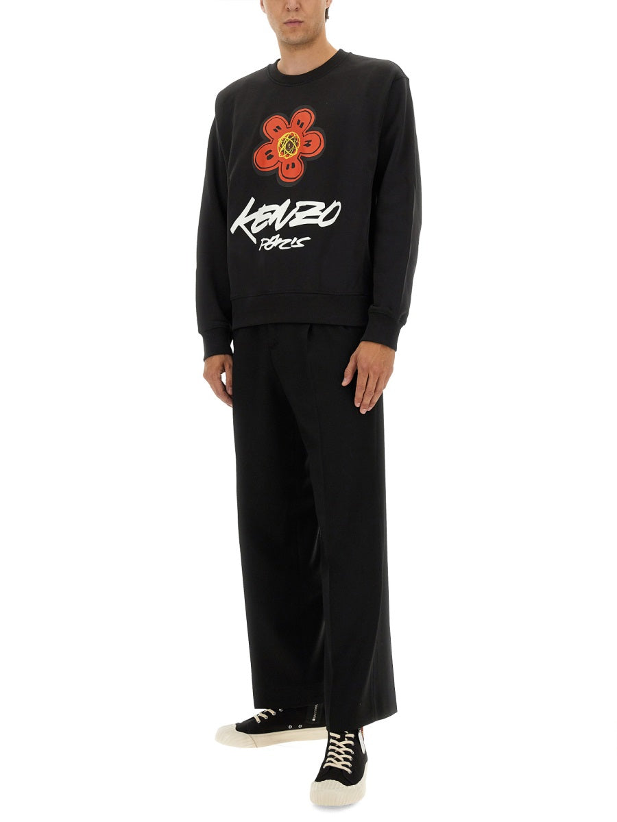 Kenzo Men Cotton Sweatshirt "Kenzo X Futura 2000" DestGlow