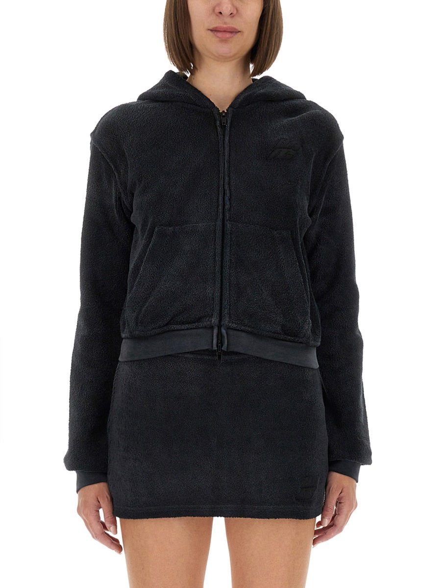Alexander Wang Women Cotton Terry Sweatshirt With Zipper DestGlow