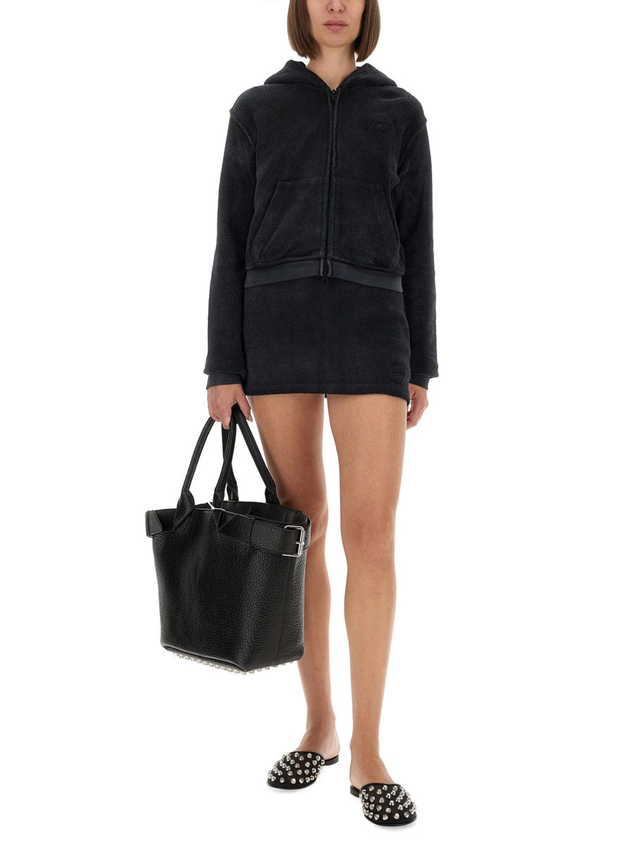 Alexander Wang Women Cotton Terry Sweatshirt With Zipper DestGlow