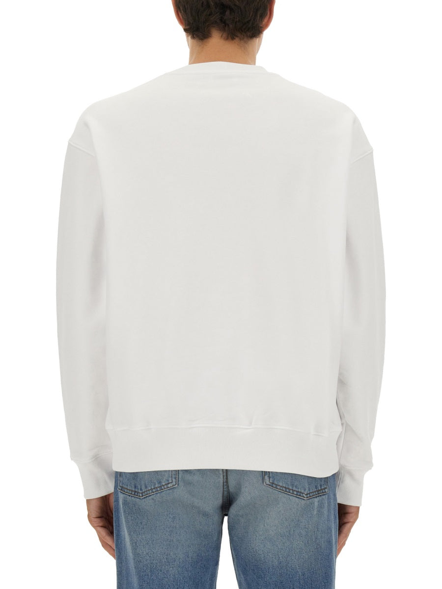 Moschino Men Sweatshirt With Laurel Crown Logo Embroidery DestGlow