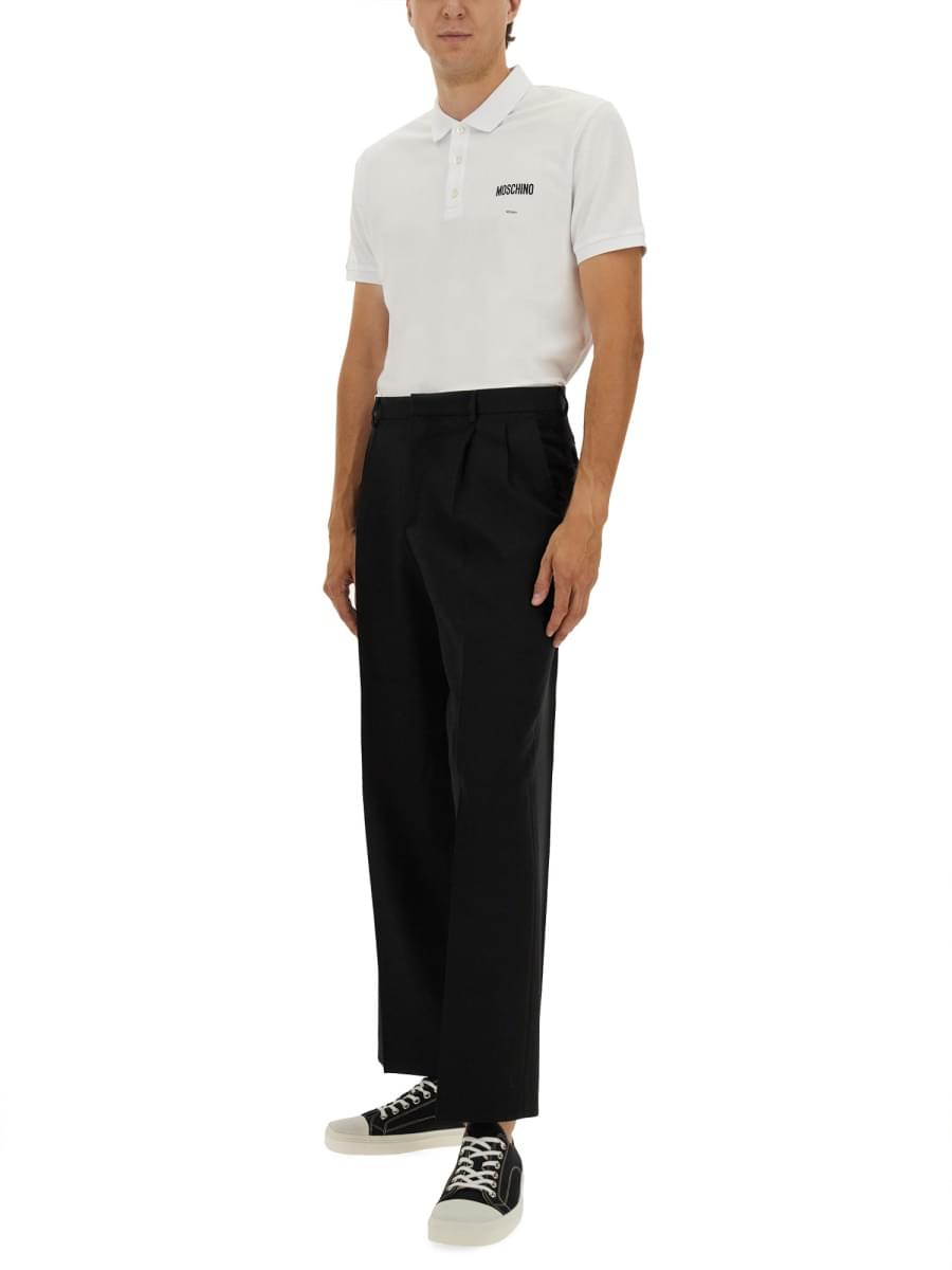 Moschino Men Cotton Pique Polo DestGlow