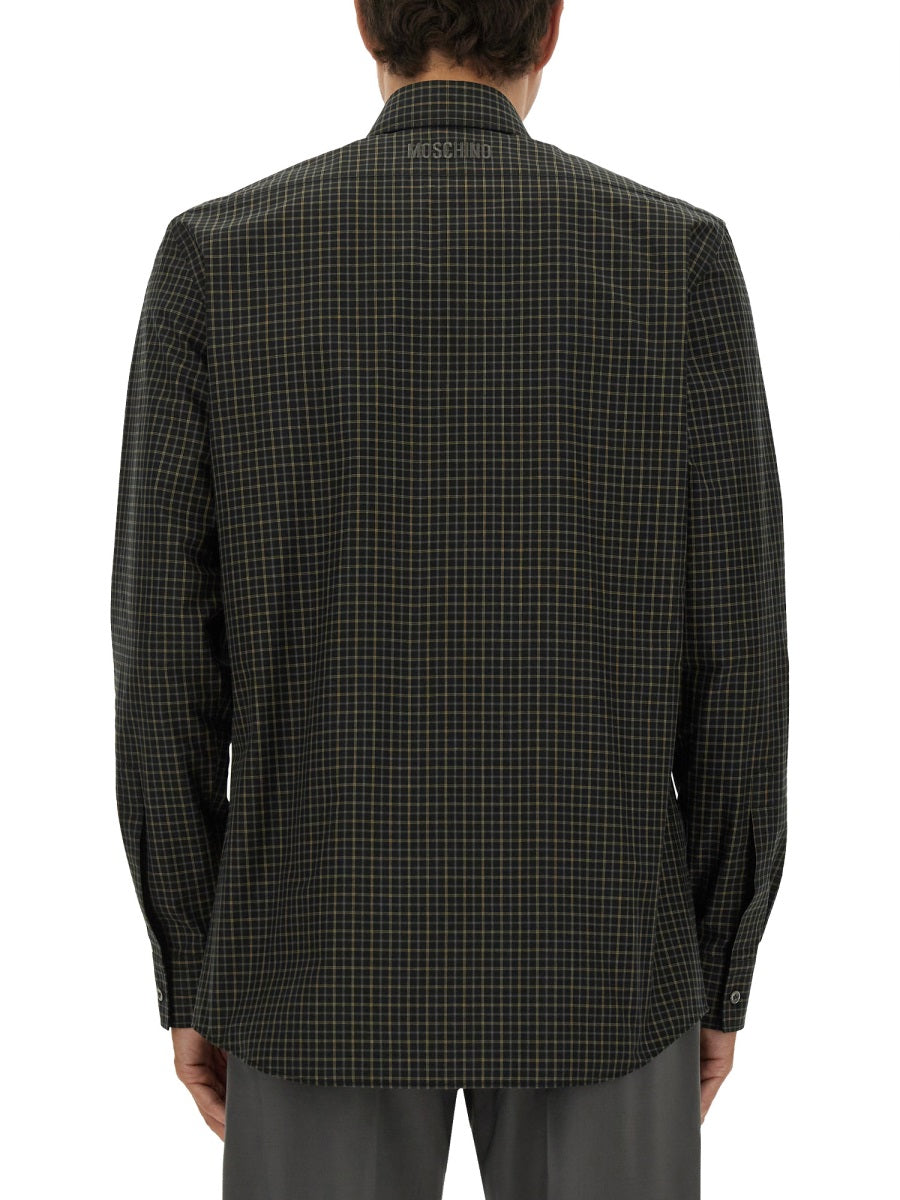 Moschino Men Shirt With Goose Embroidery DestGlow