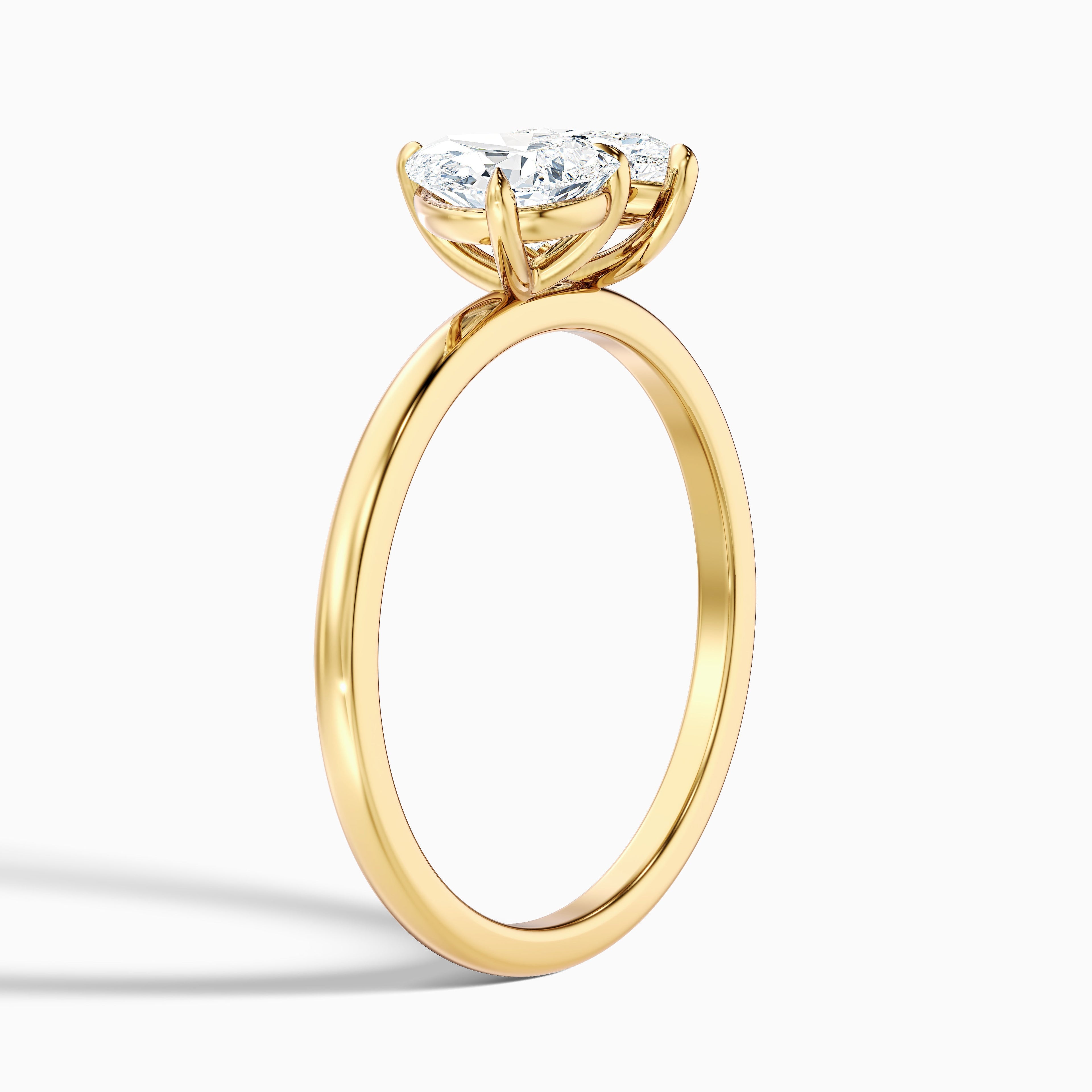 Kate Toi Et Moi Moissanite Ring in 14k White Gold With Both Pear Two Stone Diamond (2.5 Ct. Tw.)