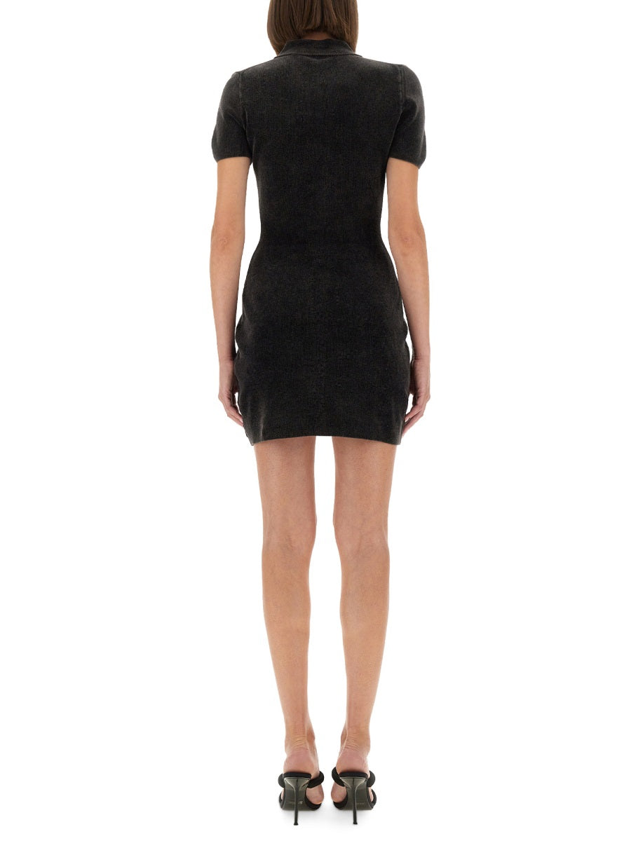 Alexander Wang Women Mini Dress With Polo Collar DestGlow