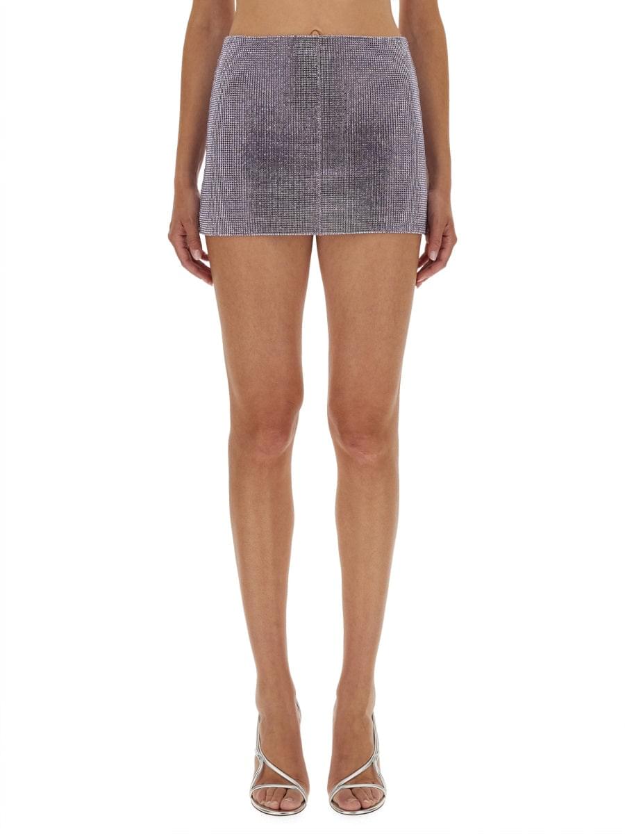 Self-Portrait Women Metal Mesh Skirt DestGlow