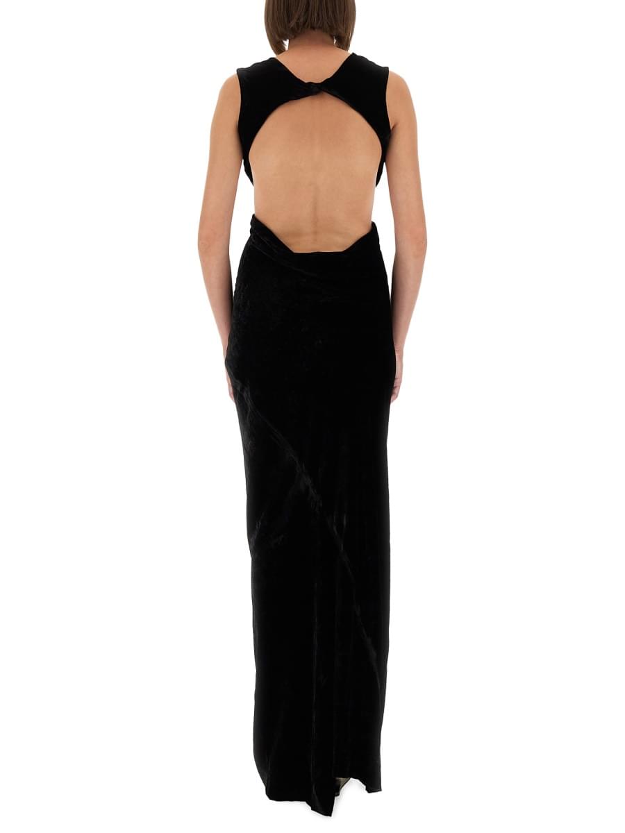 Rick Owens Women Dress With Open Back DestGlow