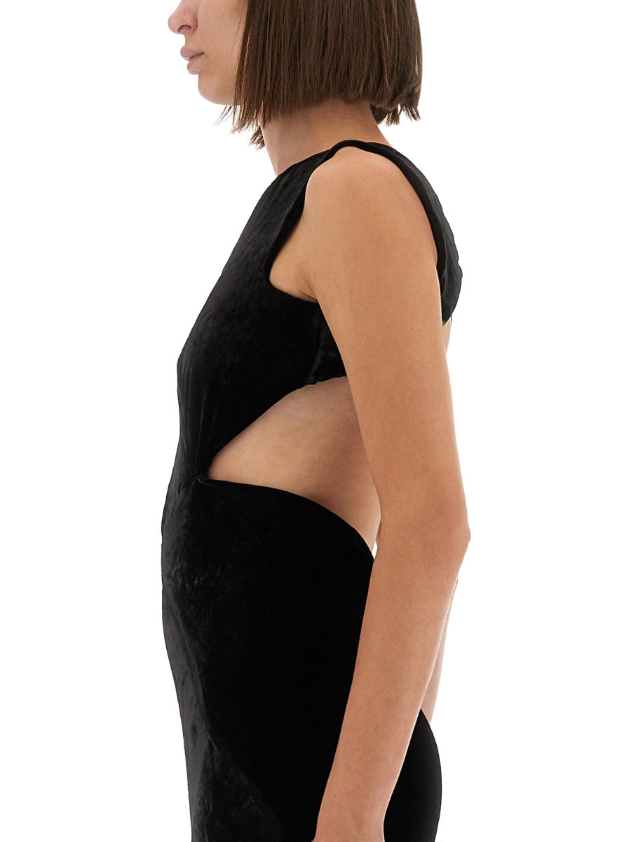 Rick Owens Women Dress With Open Back DestGlow