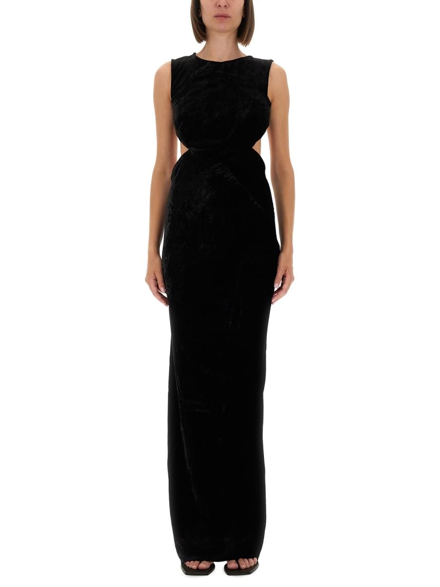 Rick Owens Women Dress With Open Back DestGlow