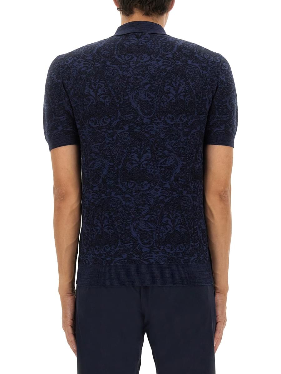 Etro Men Polo Shirt With Pegasus Embroidery DestGlow