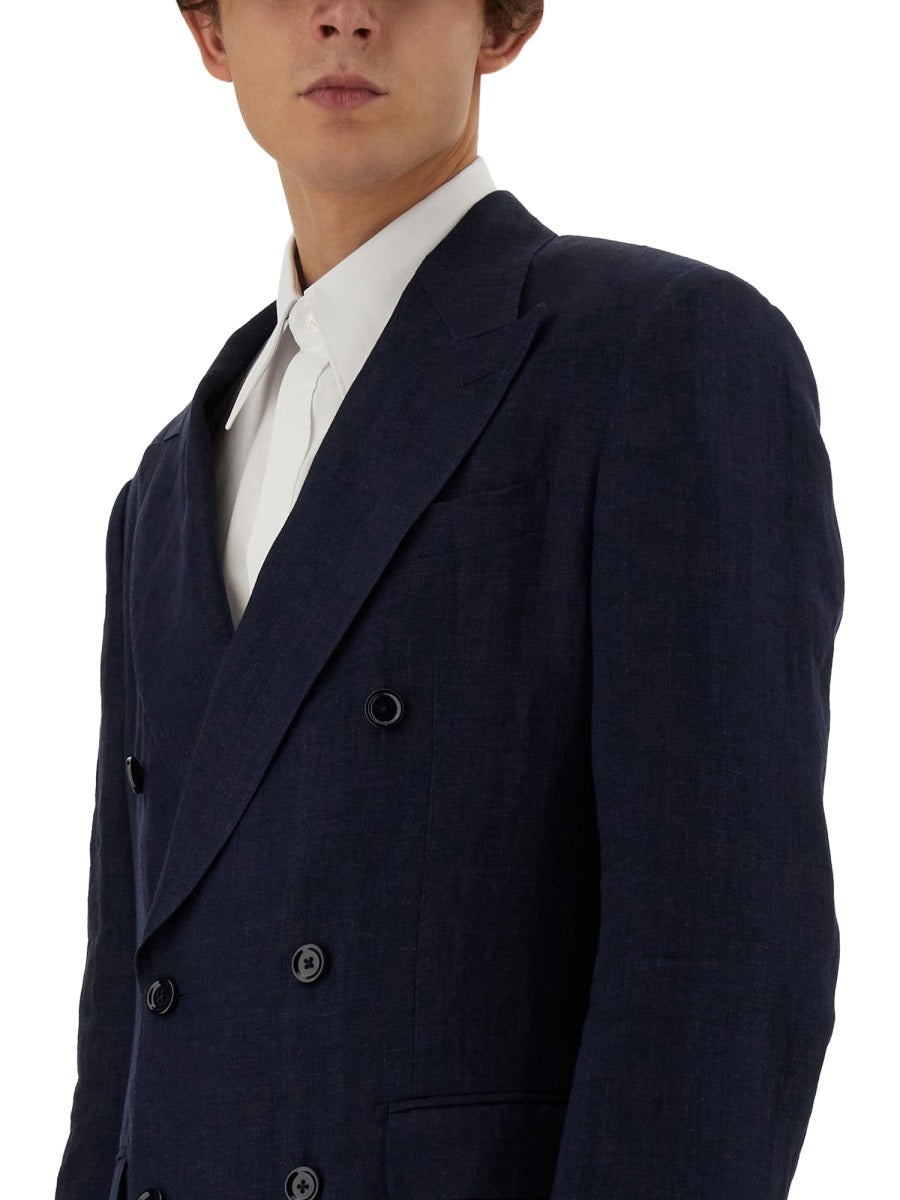 Dolce & Gabbana Men Double-Breasted Jacket DestGlow