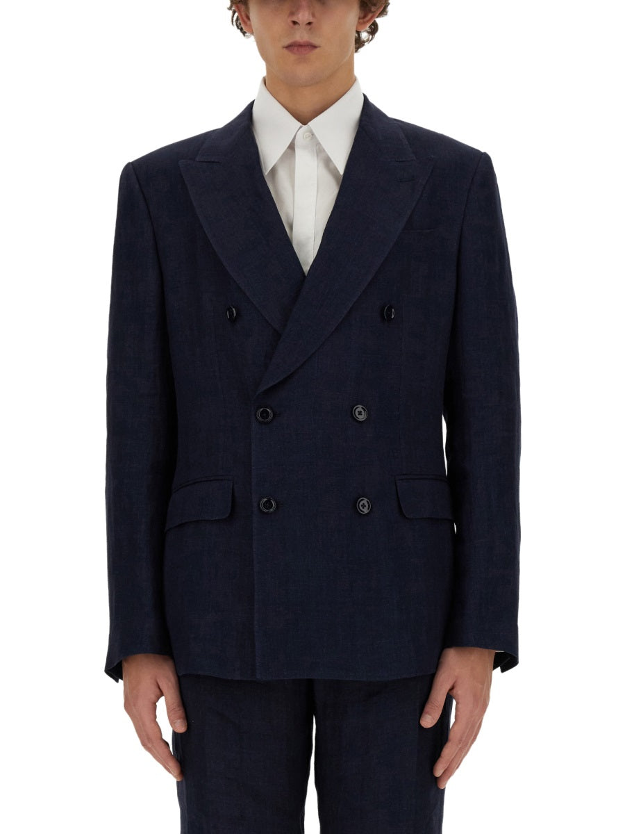 Dolce & Gabbana Men Double-Breasted Jacket DestGlow