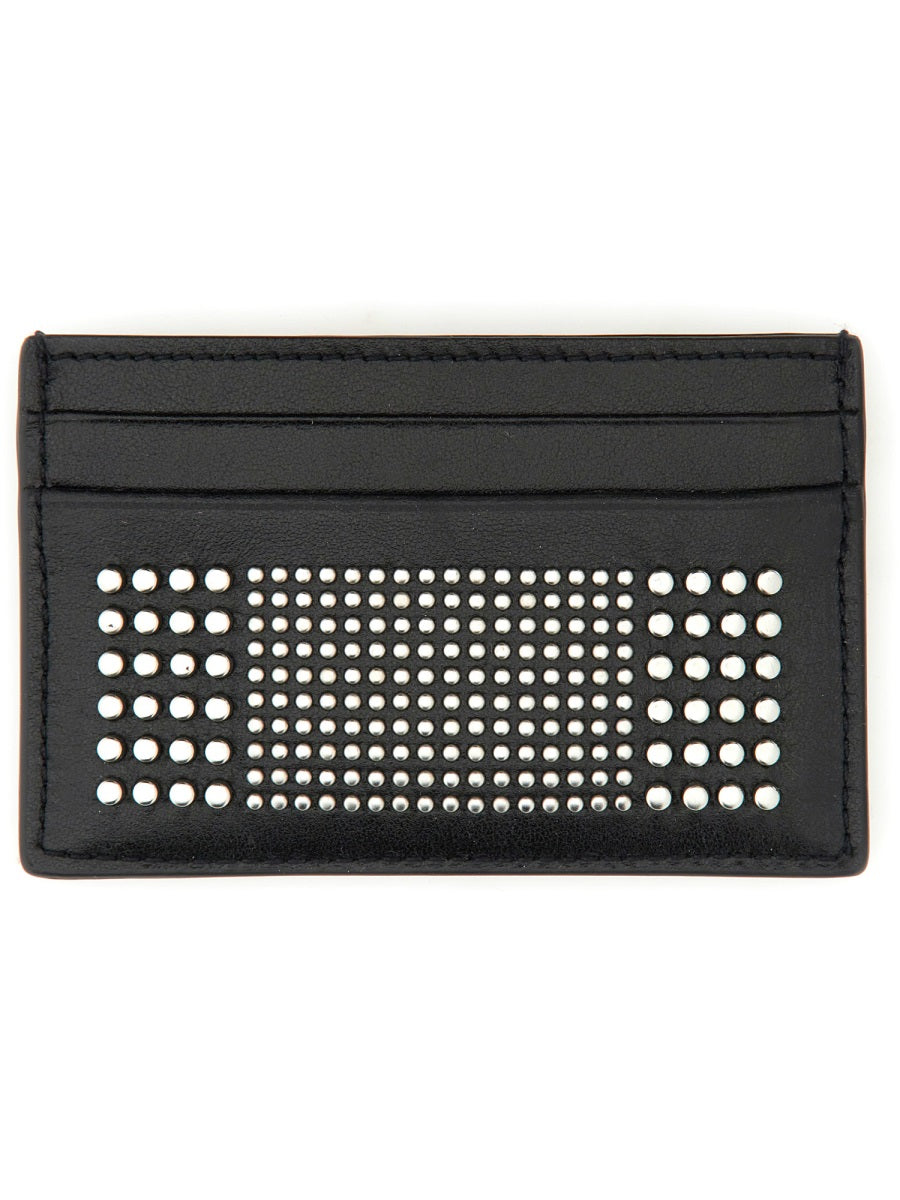 Alexander Mcqueen Men Leather Card Holder DestGlow