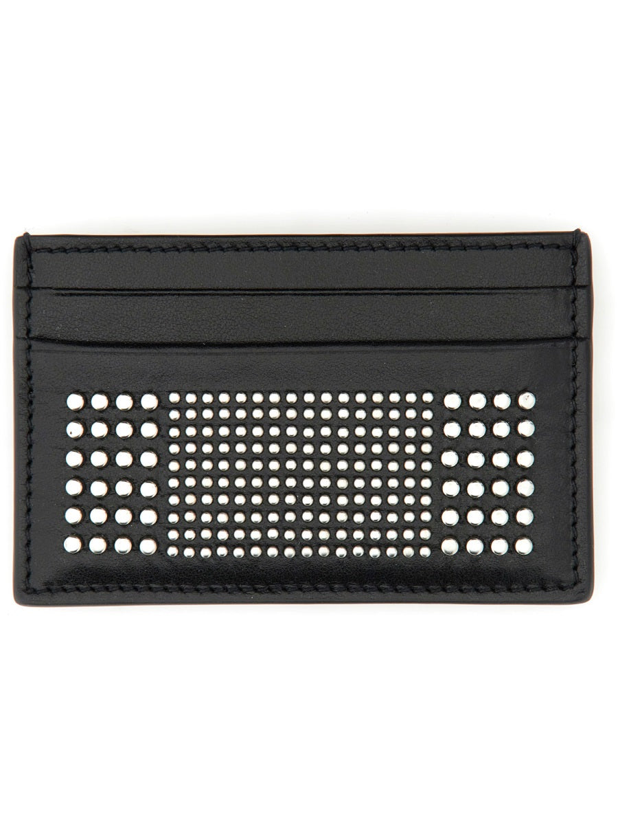 Alexander Mcqueen Men Leather Card Holder DestGlow