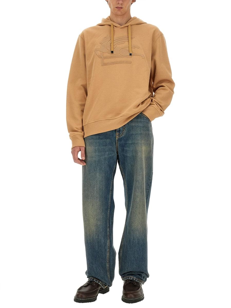 Etro Men Sweatshirt With Pegasus Embroidery DestGlow