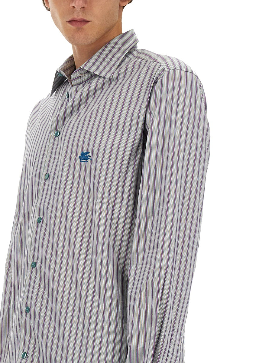 Etro Men Pegasus Logo Shirt DestGlow