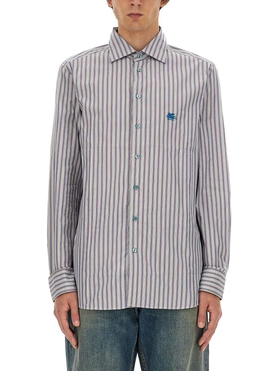 Etro Men Pegasus Logo Shirt DestGlow