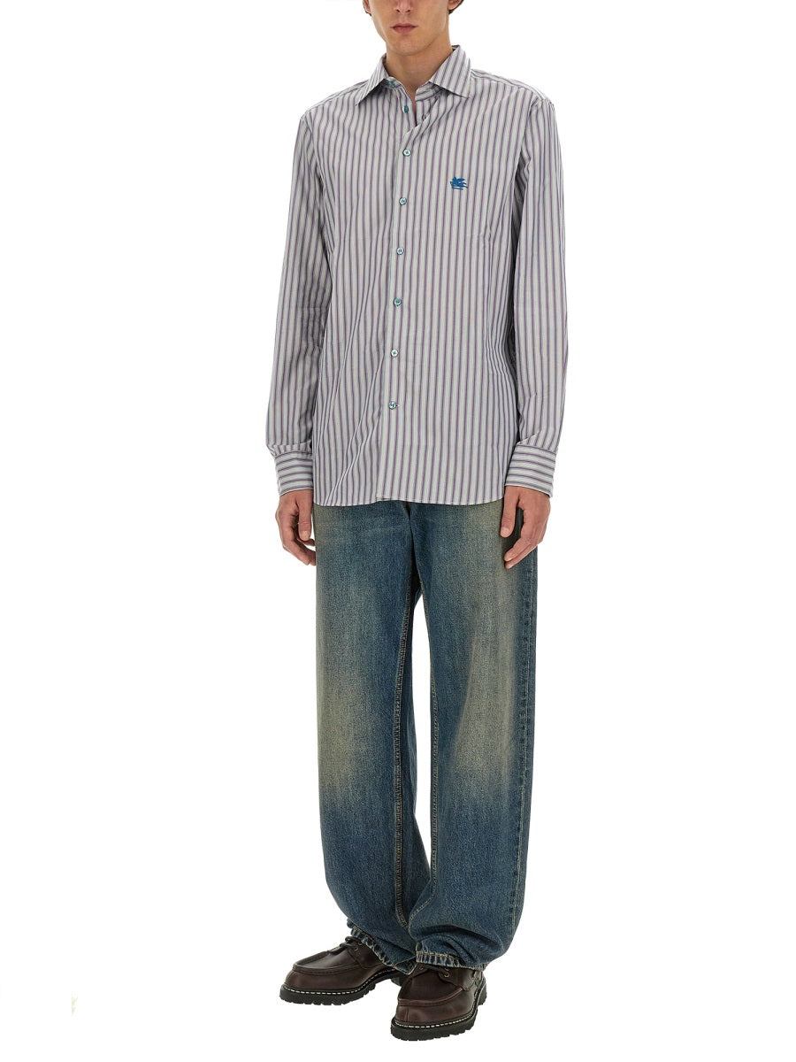 Etro Men Pegasus Logo Shirt DestGlow