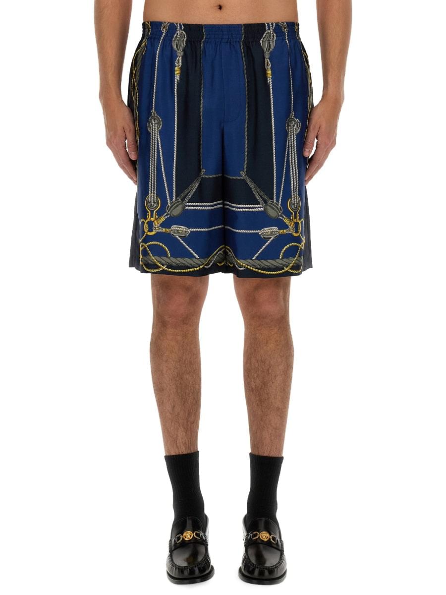 Versace Men Twill Bermuda Shorts DestGlow