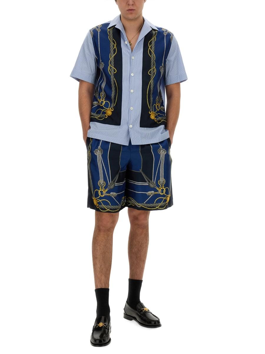 Versace Men Twill Bermuda Shorts DestGlow
