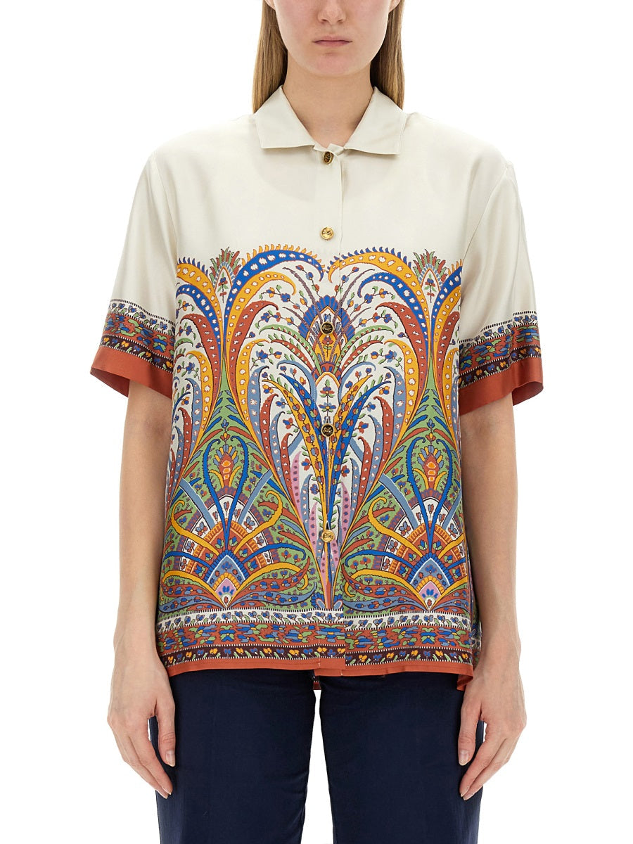 Etro Women Printed Silk Shirt by Luosophy