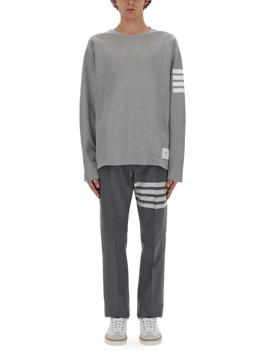 Thom Browne Men Classic Pants With Martingale