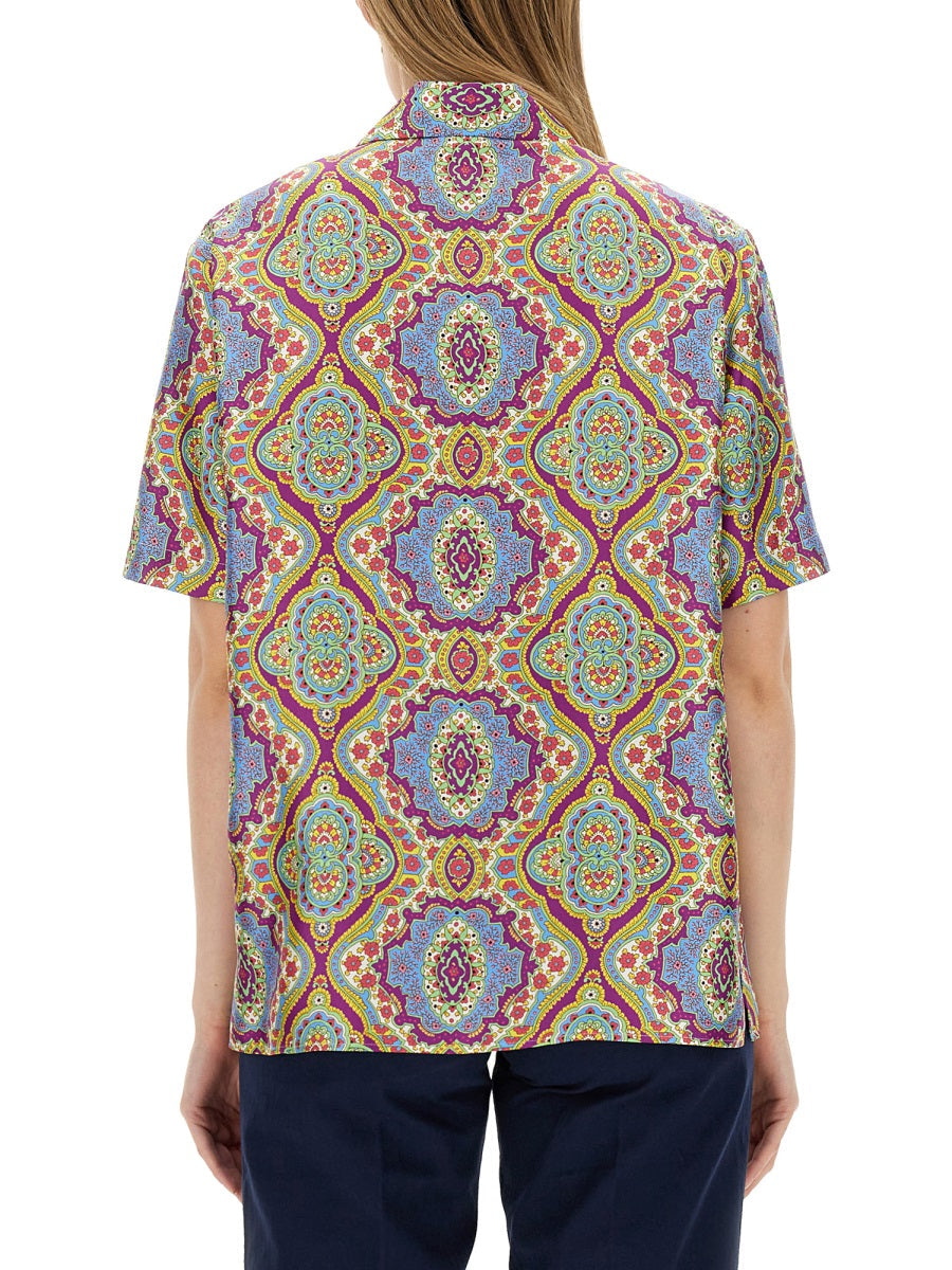Etro Women Printed Silk Shirt DestGlow
