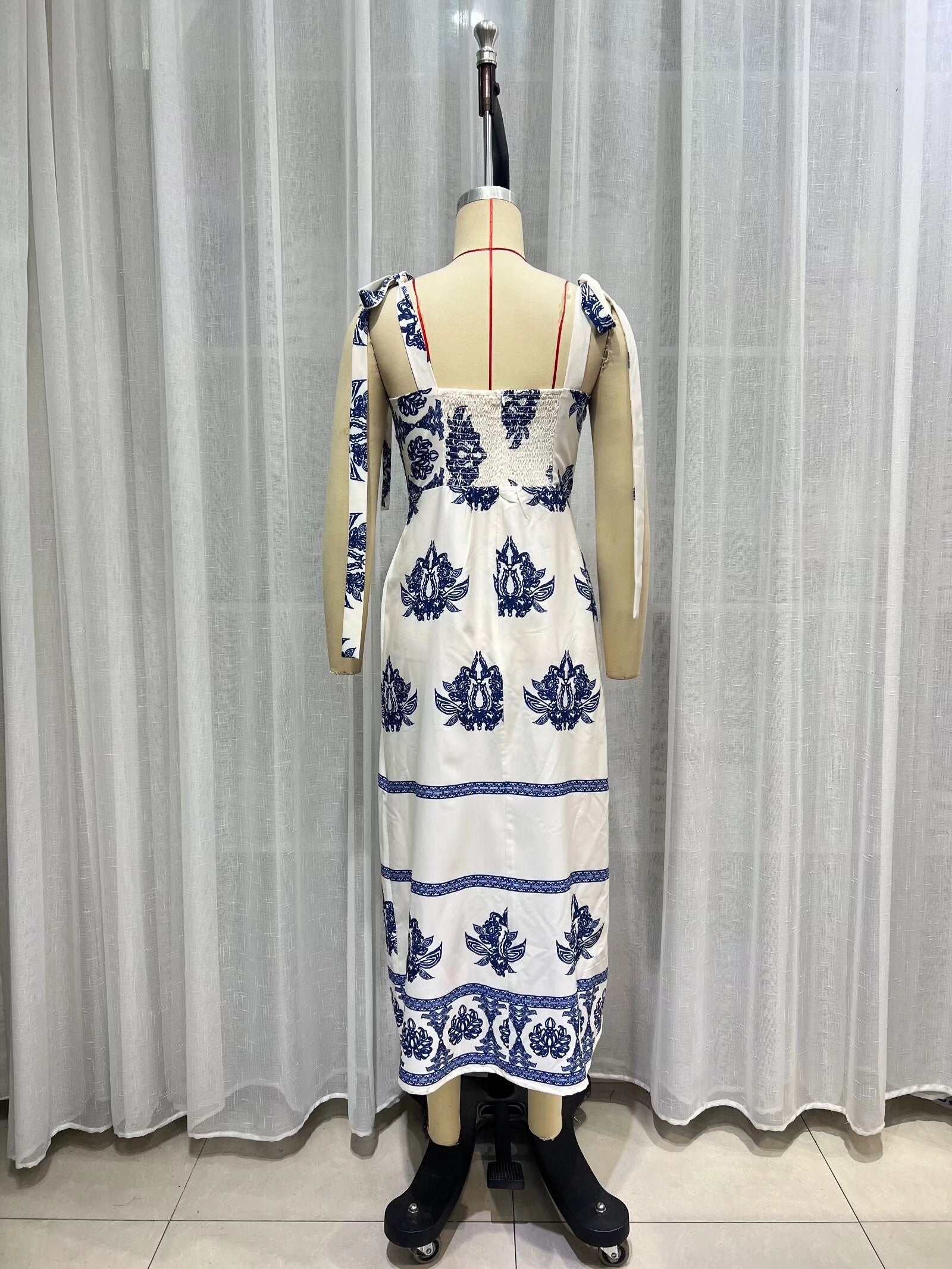 Summer Women V neck Ethnic Autumn Long Sleeve Elegant Embroidered Short Dress by Ragazza