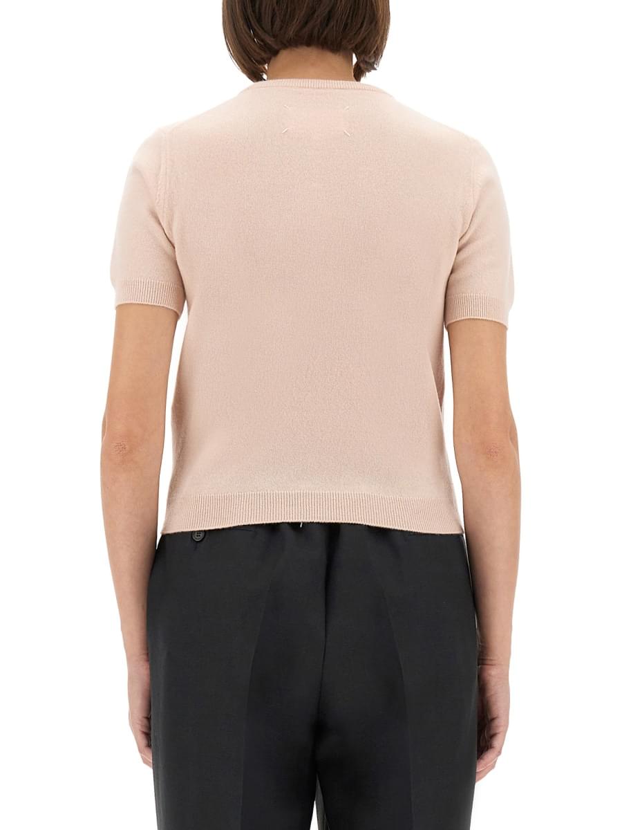 Maison Margiela Women Wool Crew Neck T-Shirt DestGlow
