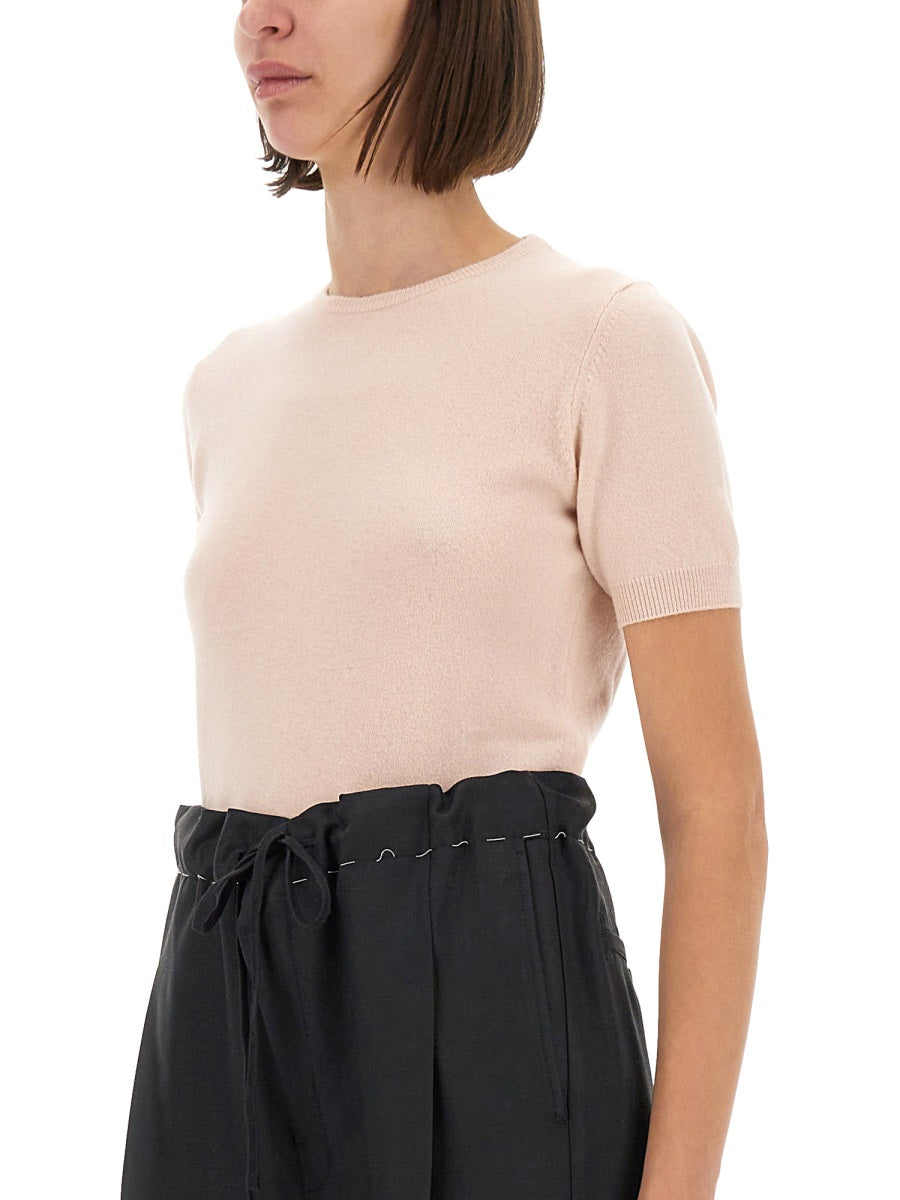 Maison Margiela Women Wool Crew Neck T-Shirt DestGlow