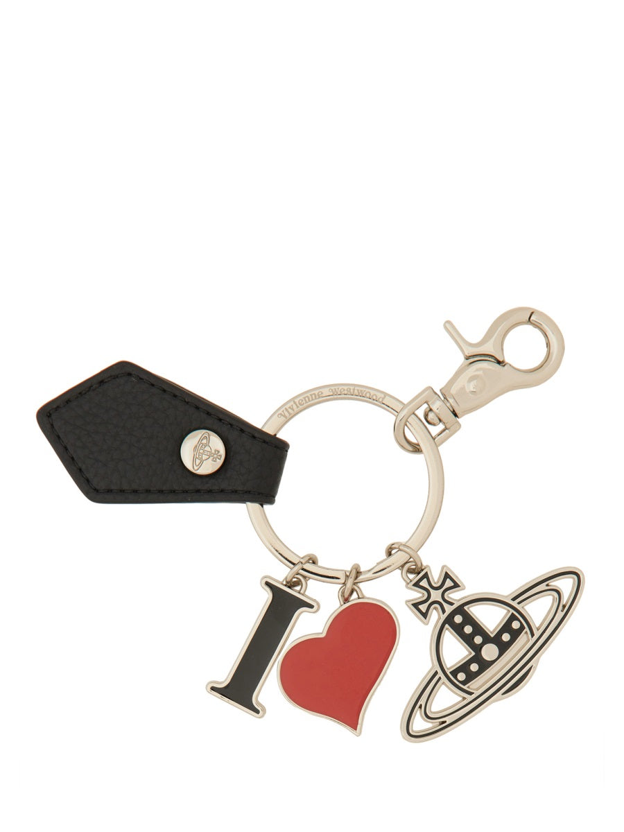 Vivienne Westwood Women "I Love Orb" Keychain DestGlow