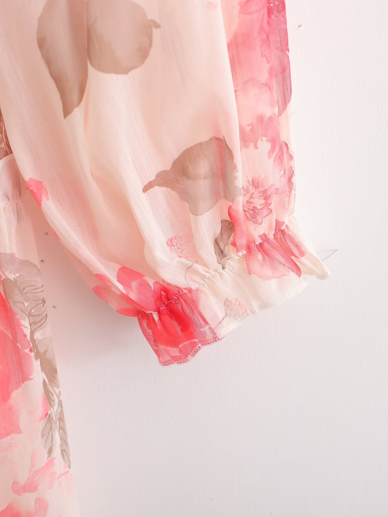 Autumn Girly Ruffled Printed Sweet Super Fairy Gas Dress by Ragazza