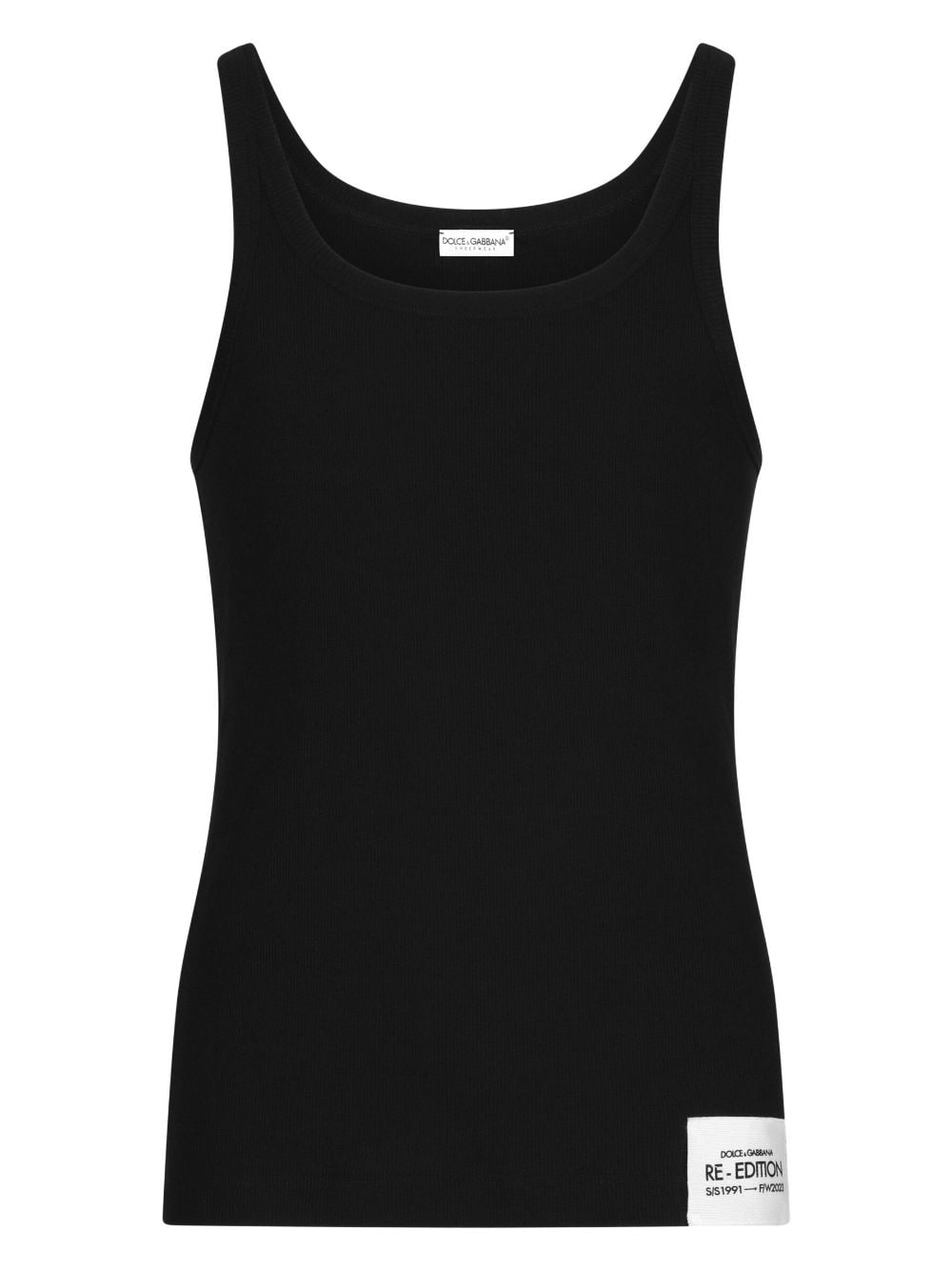 Dolce & Gabbana Men Logo-Patch Cotton Tank Top by Luosophy