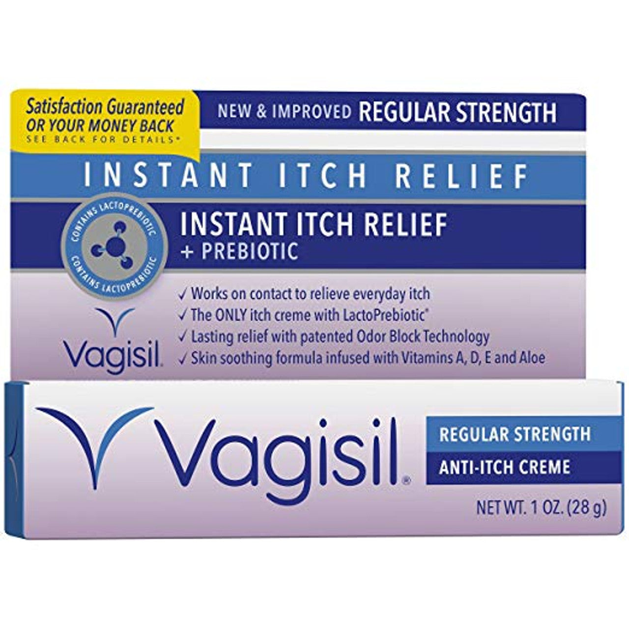 Vagisil Itch Relief, Instant, Regular Strength, 1 Ounce by Pasteur Pharmacy