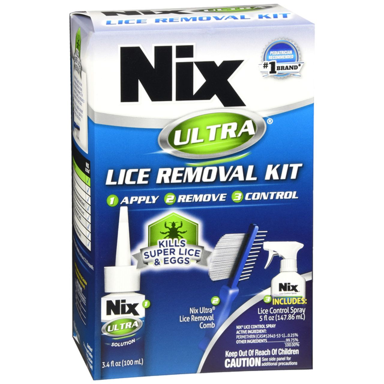 Nix Ultra Super Lice Removal Kit For Hair And Home by Pasteur Pharmacy