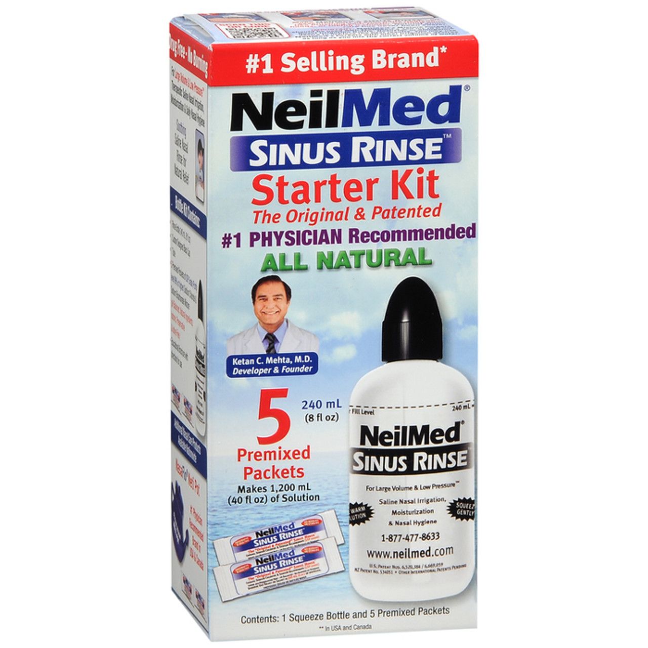 NeilMed Sinus Rinse Starter Kit Bottle - DestGlow