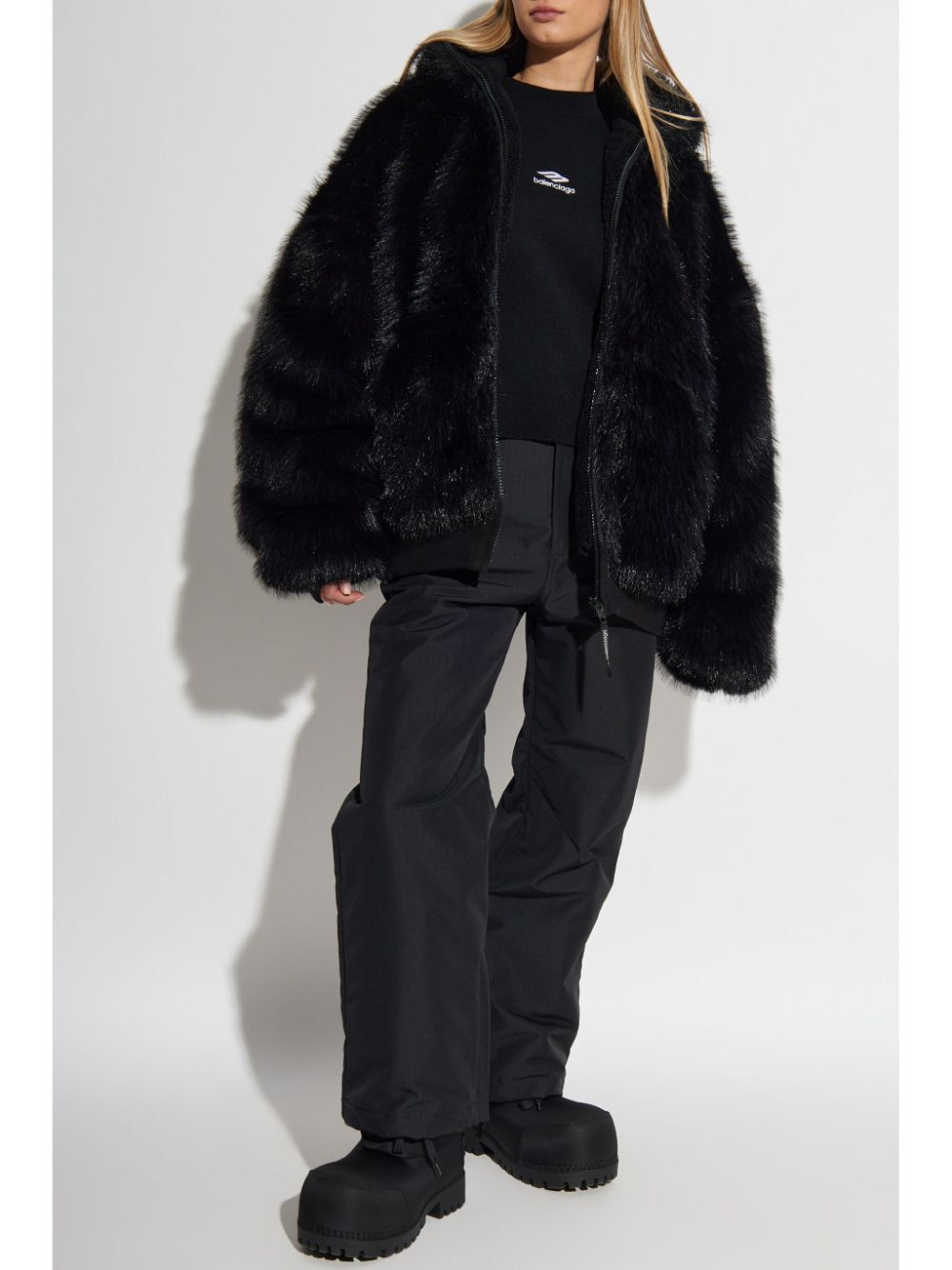 Balenciaga Women Wool Knitted Ski Crewneck by Luosophy