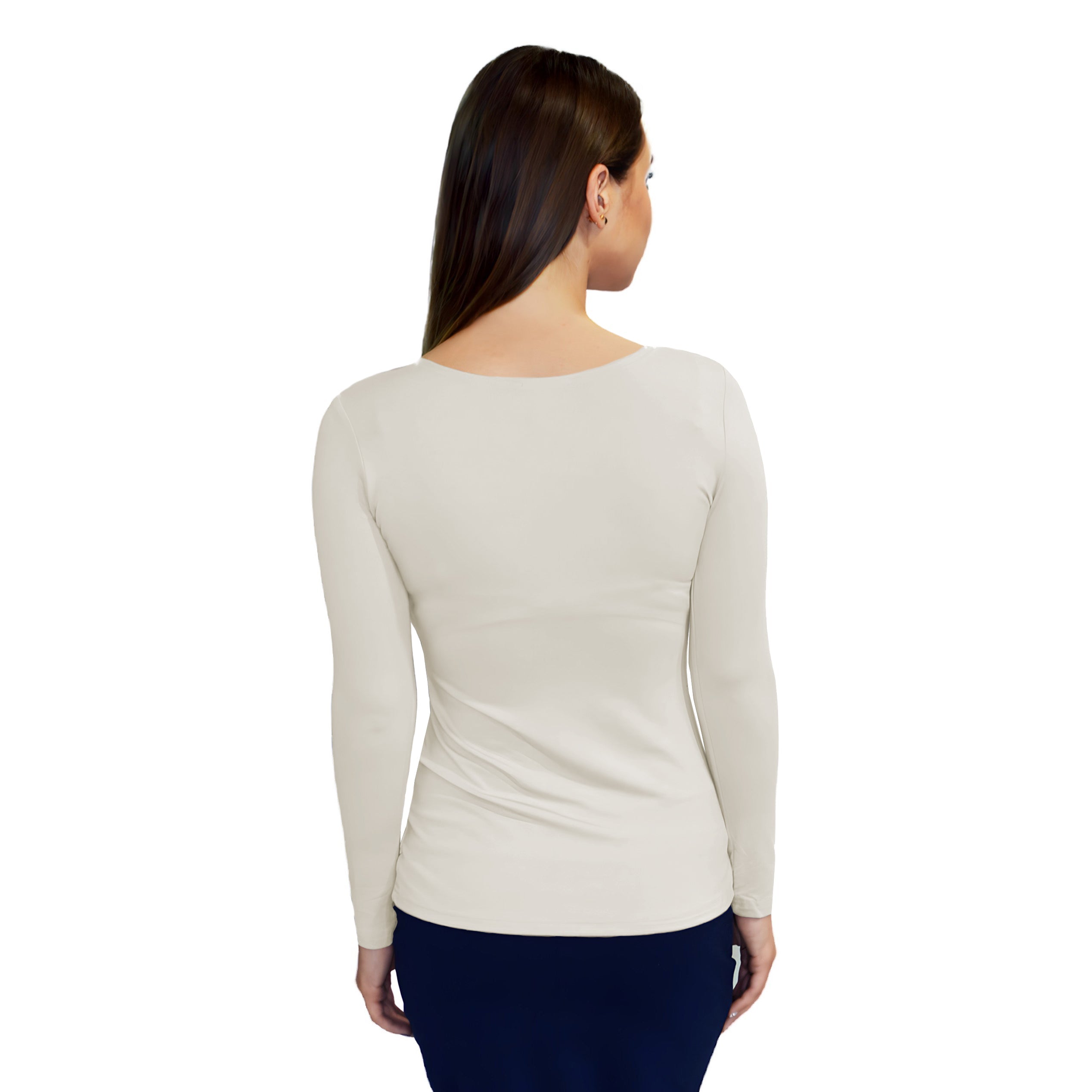 Essential Round-Neck Layering Top - Long Sleeve by Kosher Casual USA