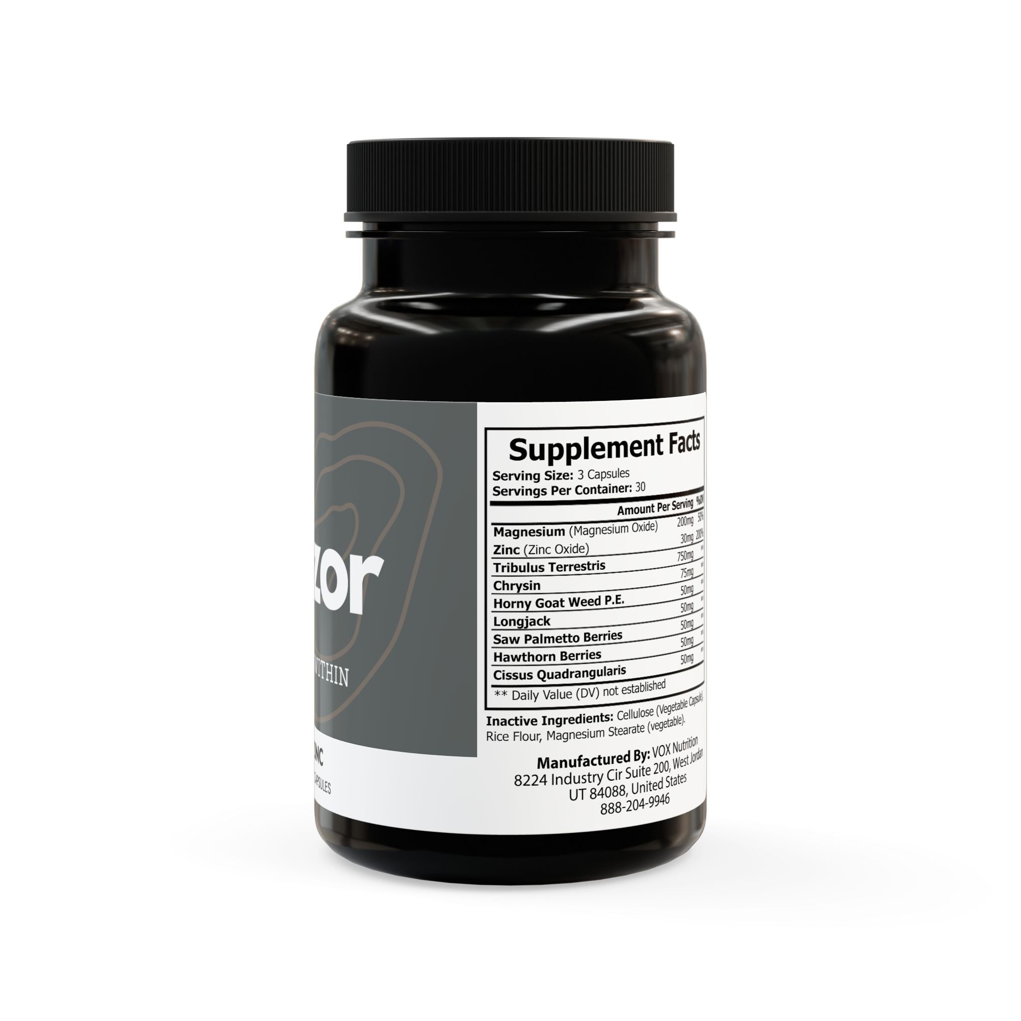 Magzor Magnesium Zinc Supplement (90 Capsules) by Spee24, LLC