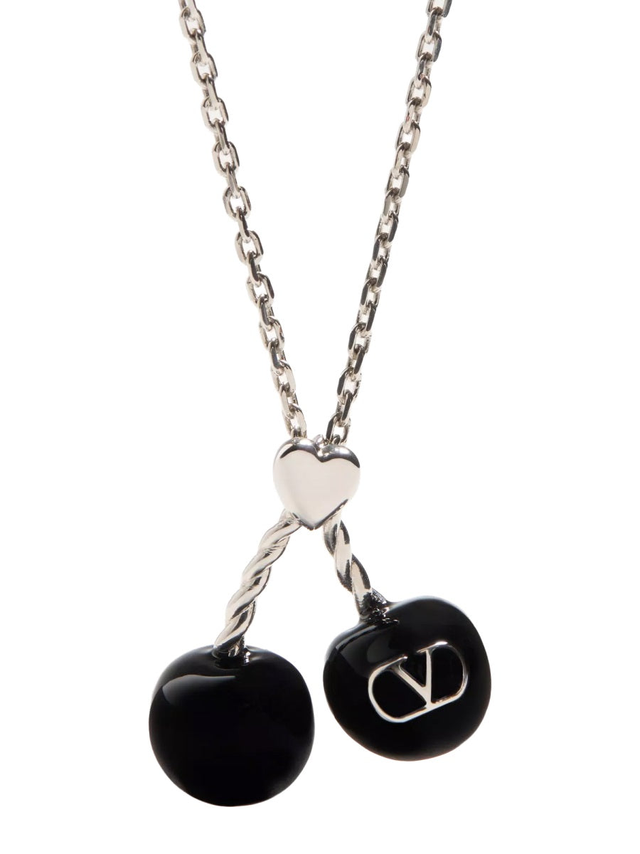 Valentino Garavani Men Chez Valentino Metal And Enamel Necklace DestGlow