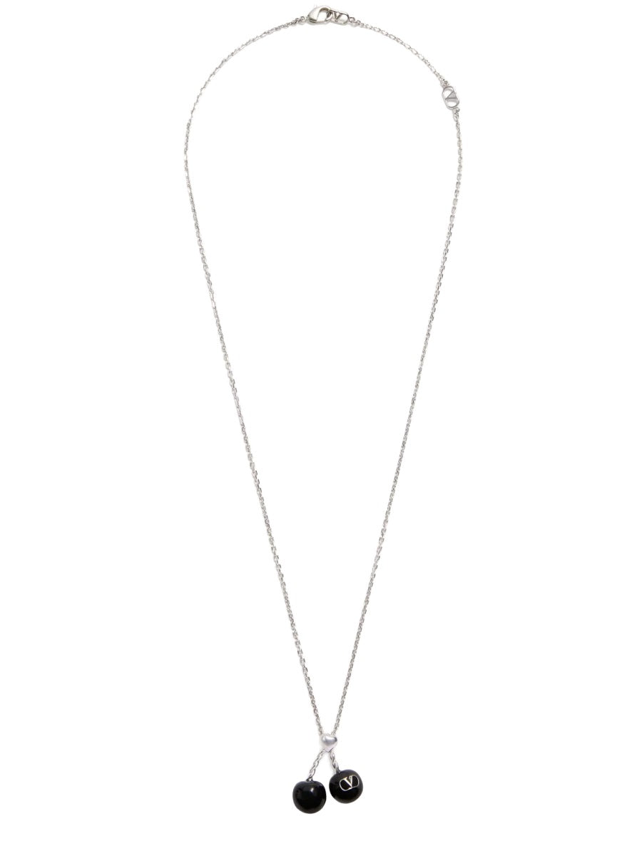 Valentino Garavani Men Chez Valentino Metal And Enamel Necklace DestGlow
