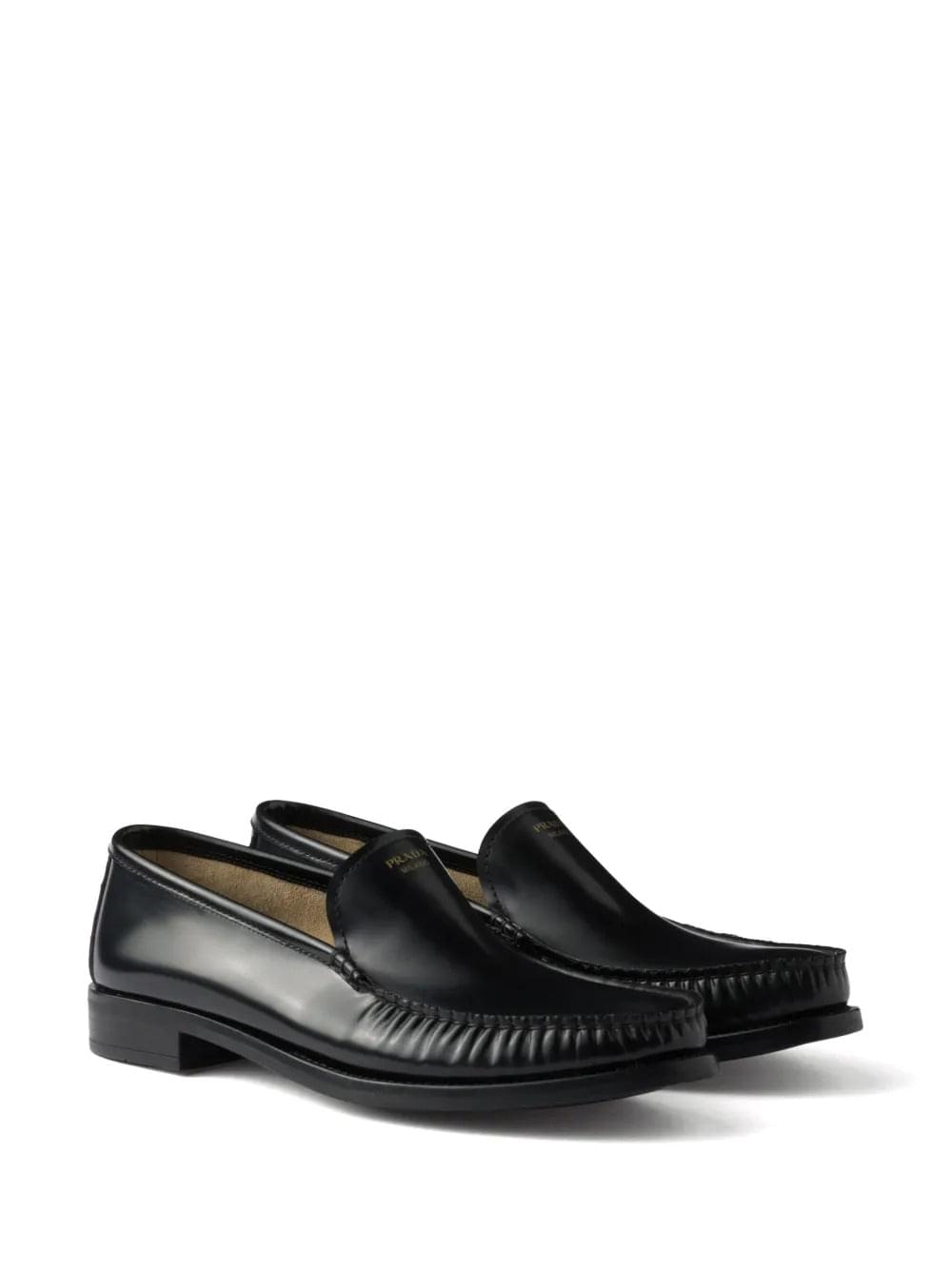 Prada women brushed fumé leather loafers — product image 3