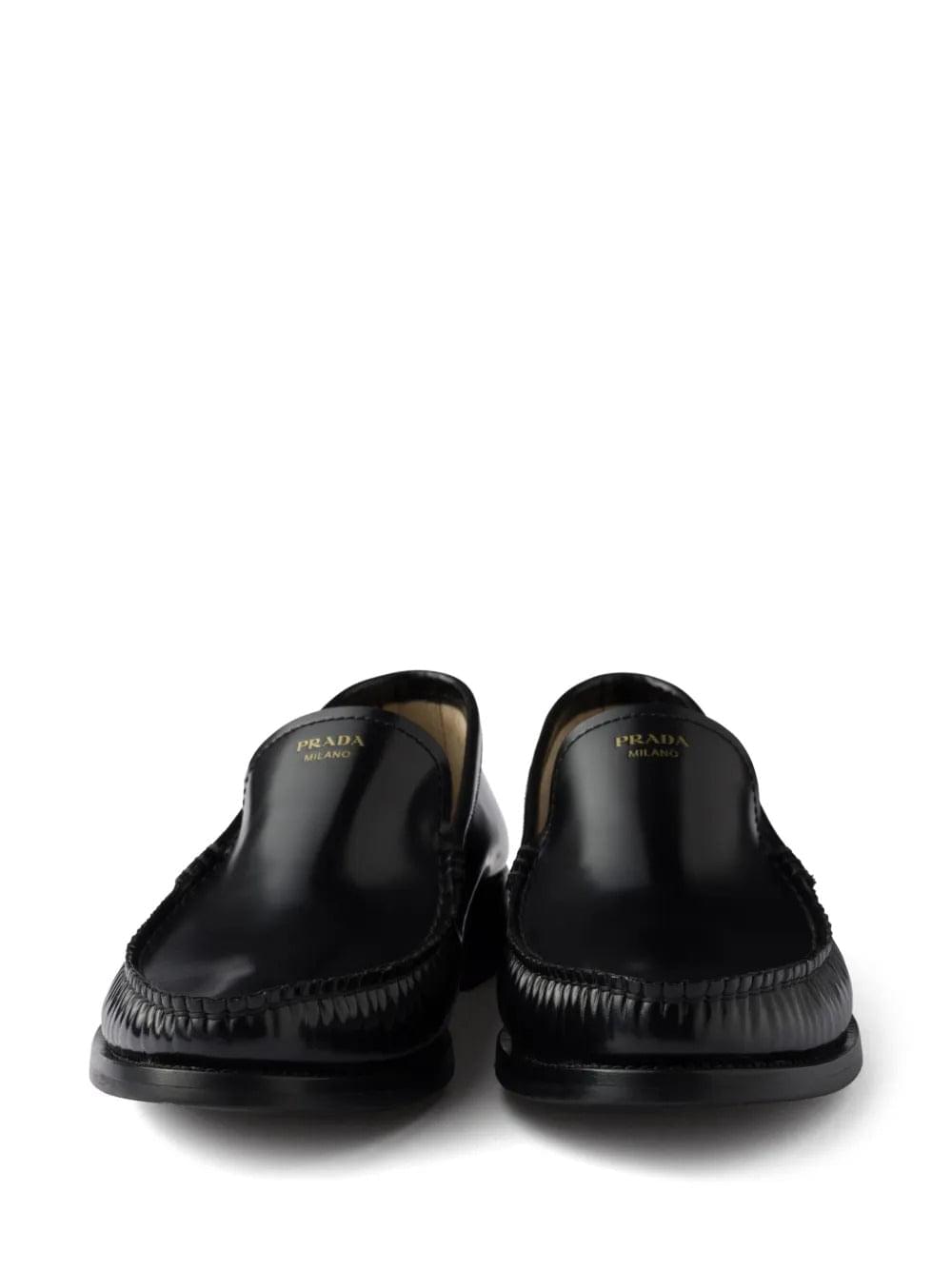 Prada women brushed fumé leather loafers — product image 6