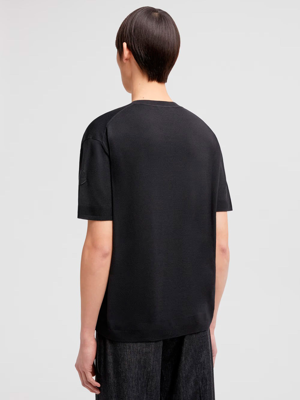Moncler Men Silk & Cotton Knit T-Shirt by Luosophy