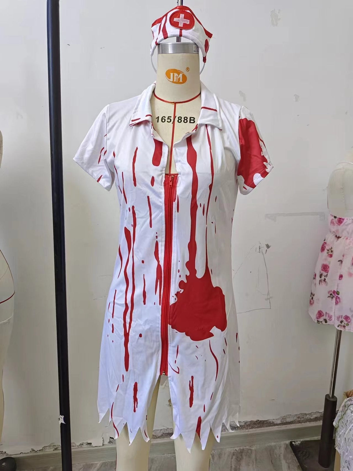 Vampire Women Nurse Costume Role Playing Game Uniform Halloween Sexy Lingerie Ghost Nurse DestGlow